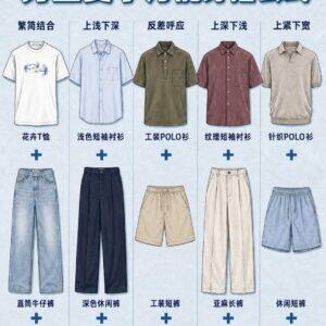 夏天男生穿搭指南｜4个搭配逻辑，不用买新衣服也能穿出好比例-有一UIIYII