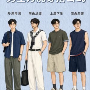 夏天男生穿搭指南｜4个搭配逻辑，不用买新衣服也能穿出好比例-有一UIIYII