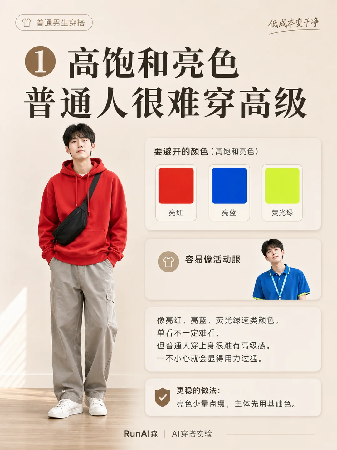 男生想穿得干净,先别碰这3种颜色-有一UIIYII