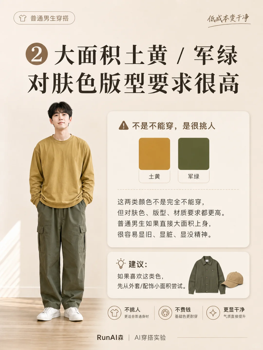 男生想穿得干净,先别碰这3种颜色-有一UIIYII