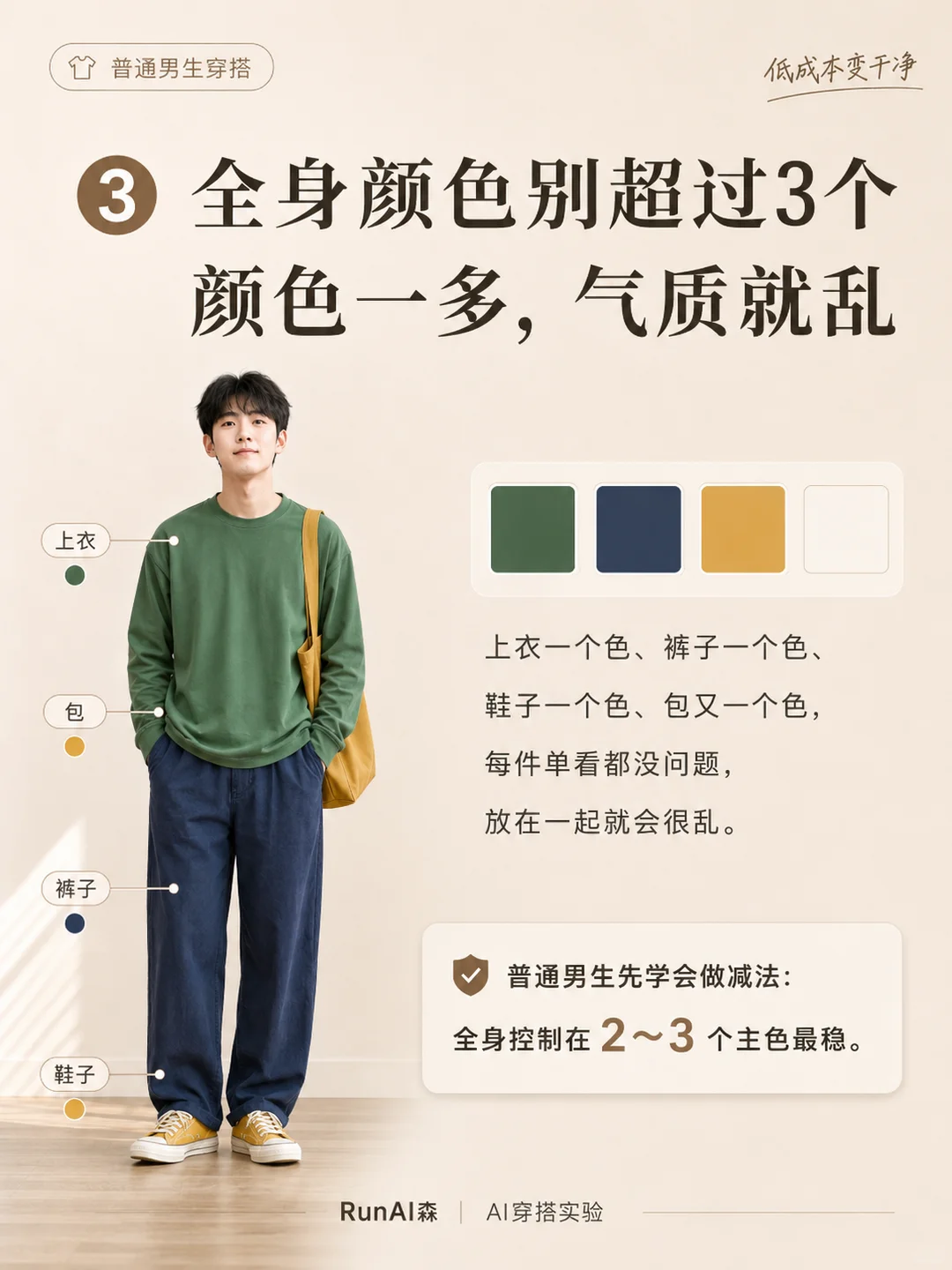 男生想穿得干净,先别碰这3种颜色-有一UIIYII