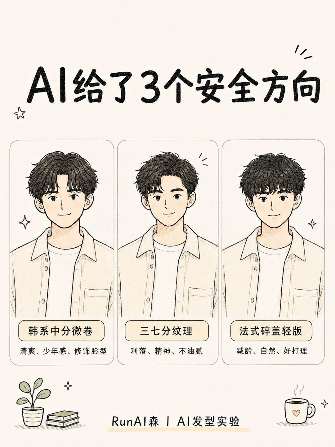 普通男生剪头发前，先让AI帮你测一下脸型-有一UIIYII