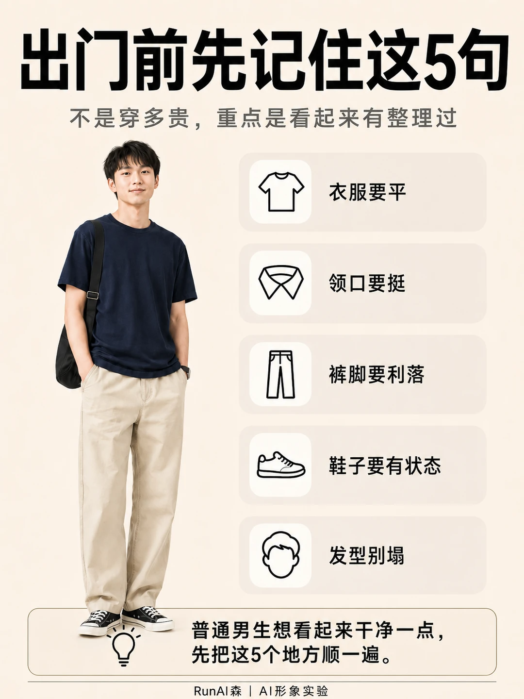 男生出门前，先检查这5个细节-有一UIIYII