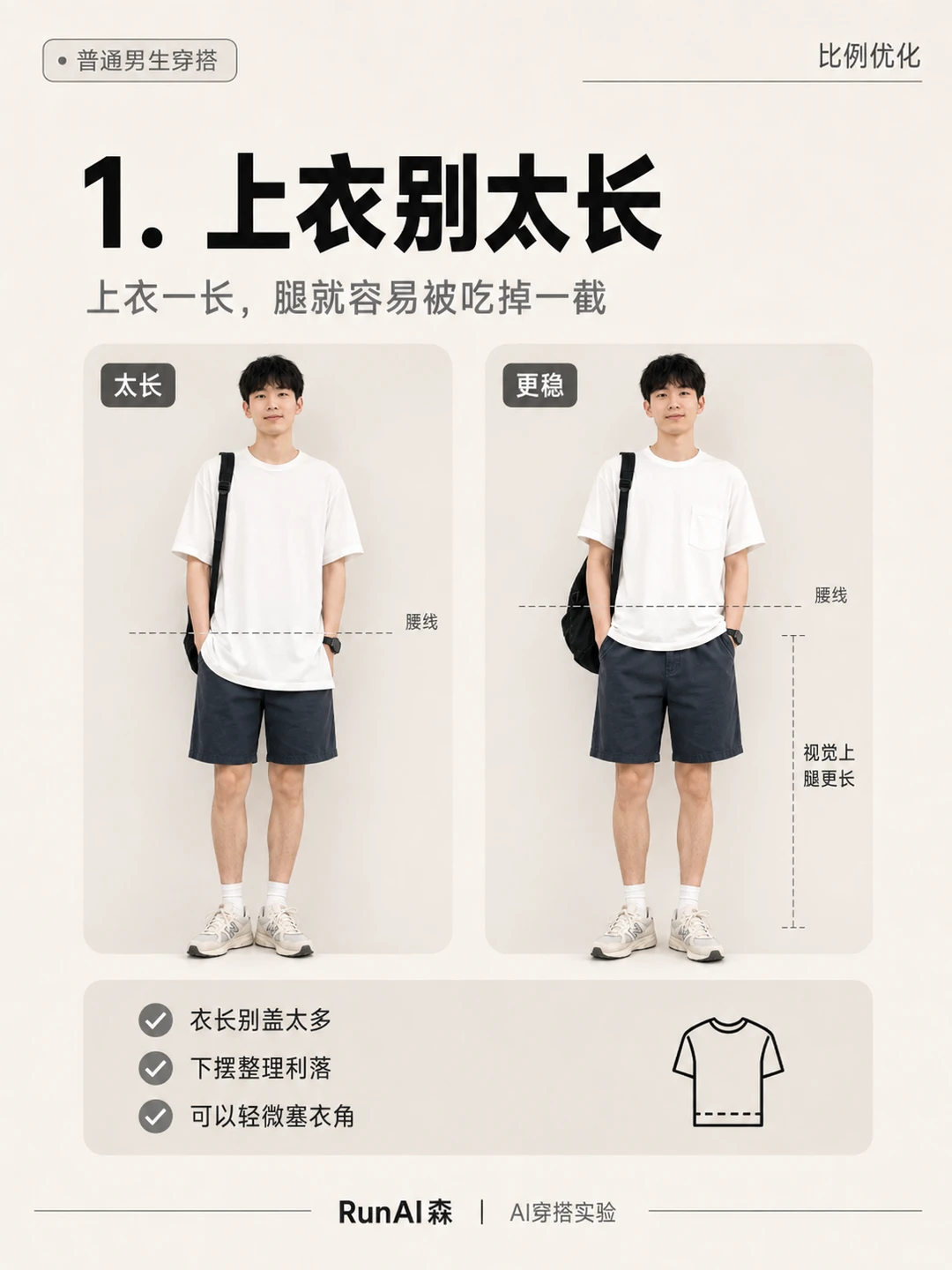 普通男生显矮，先改这3个比例-有一UIIYII