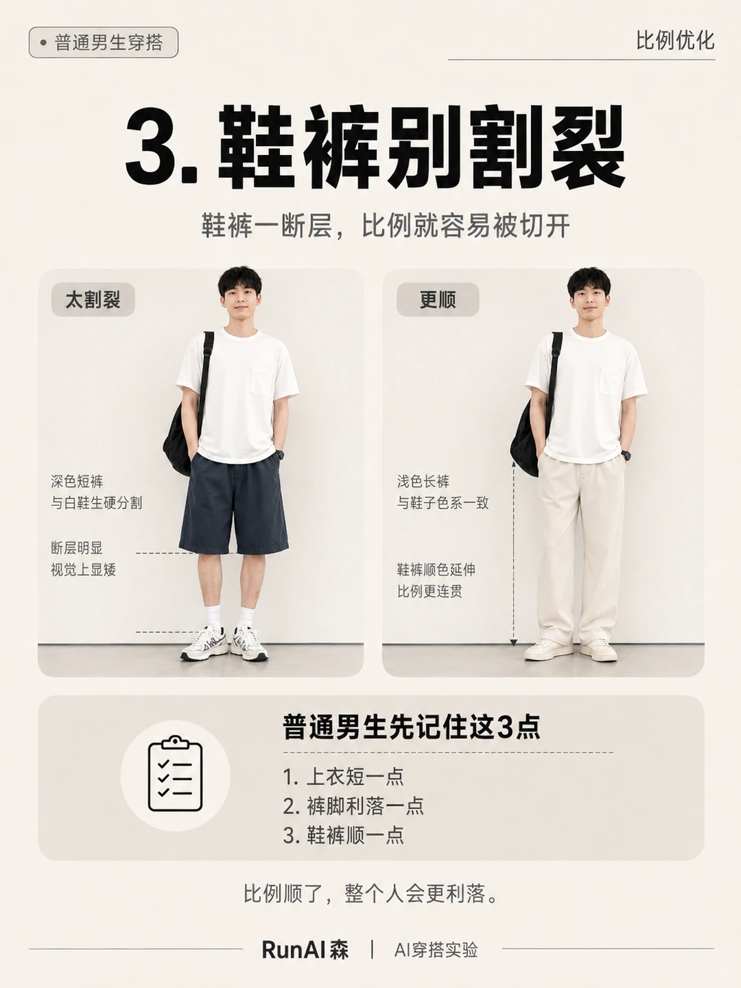普通男生显矮，先改这3个比例-有一UIIYII