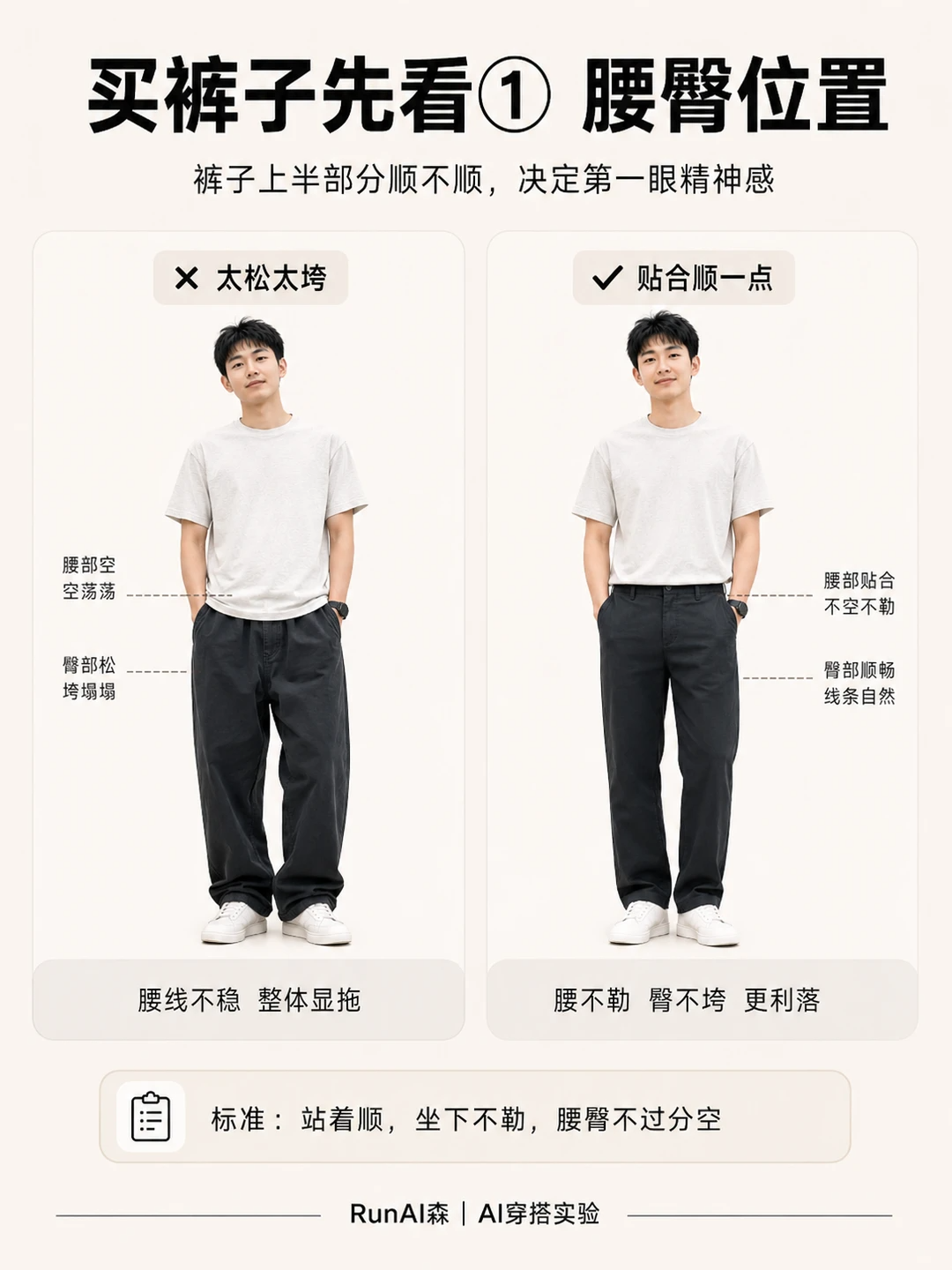 这3个位置决定裤子穿得干净利落-有一UIIYII