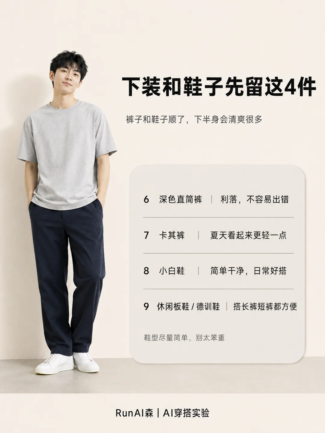 男生夏天衣柜，先准备这10件基础款-有一UIIYII