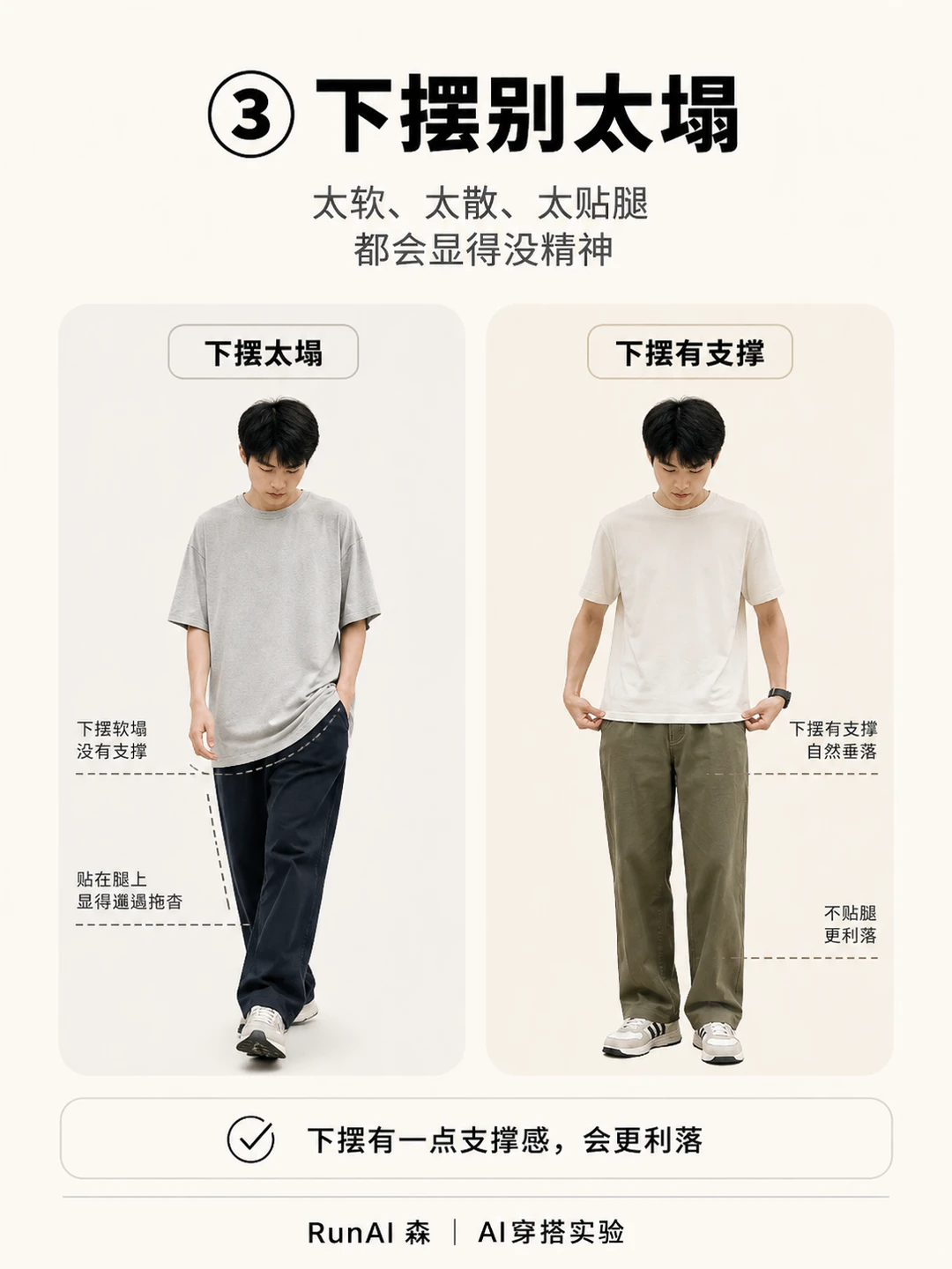 现在T恤都太长,男生怎么买才不显拖-有一UIIYII