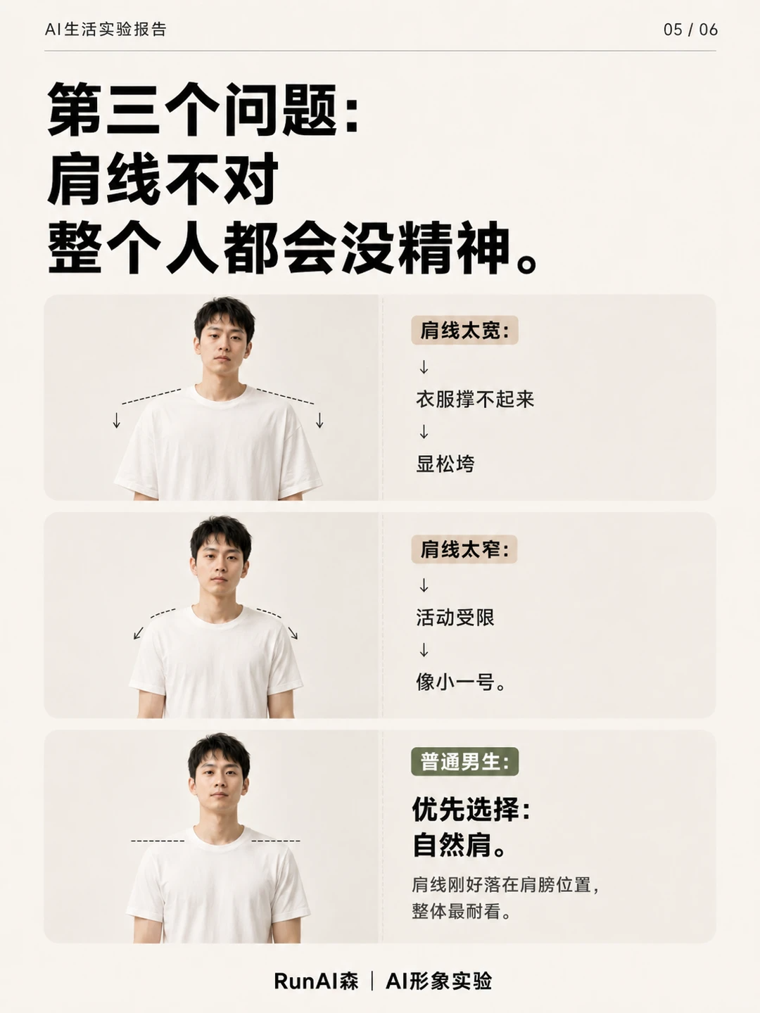 为什么别人穿白T很干净，你穿却像睡衣？-有一UIIYII