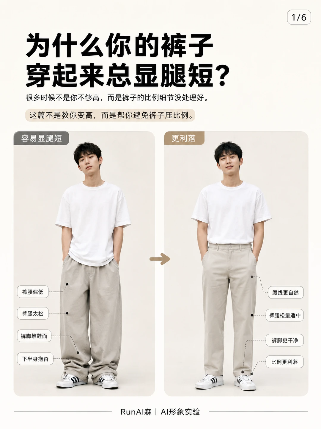 为什么你的裤子穿起来总显腿短?-有一UIIYII