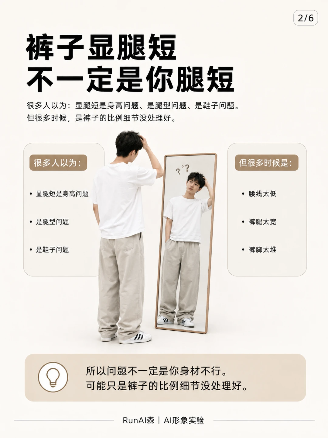 为什么你的裤子穿起来总显腿短?-有一UIIYII