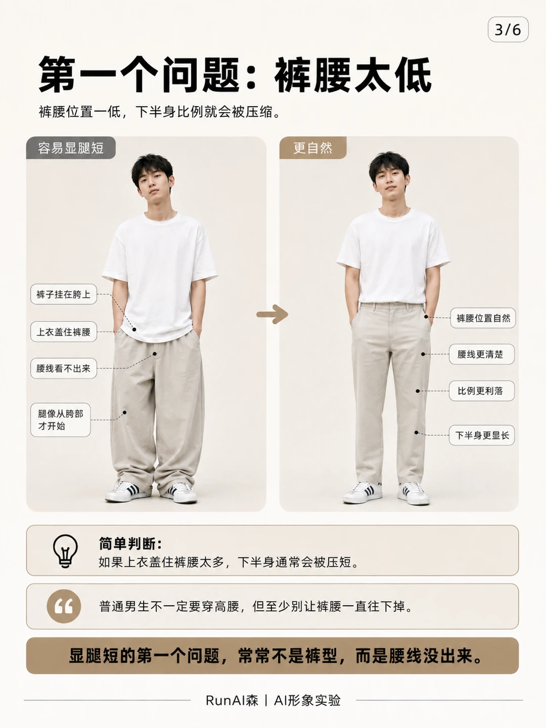为什么你的裤子穿起来总显腿短?-有一UIIYII