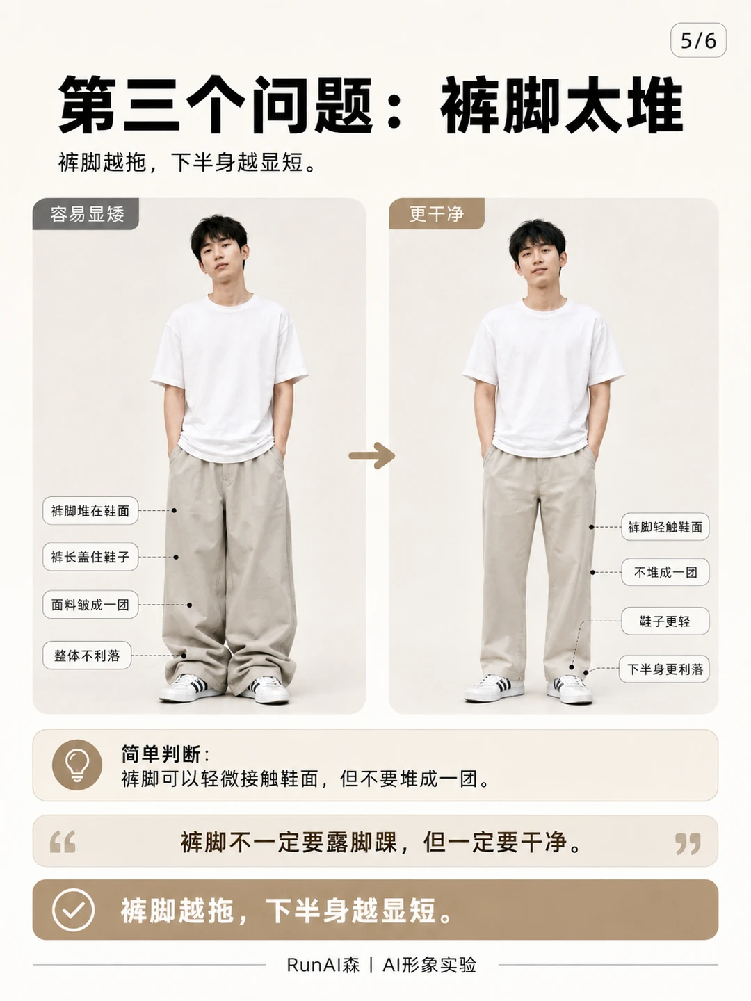 为什么你的裤子穿起来总显腿短?-有一UIIYII